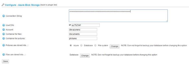 Picture of nopCommerce Azure Blob Storage/CDN plugin 