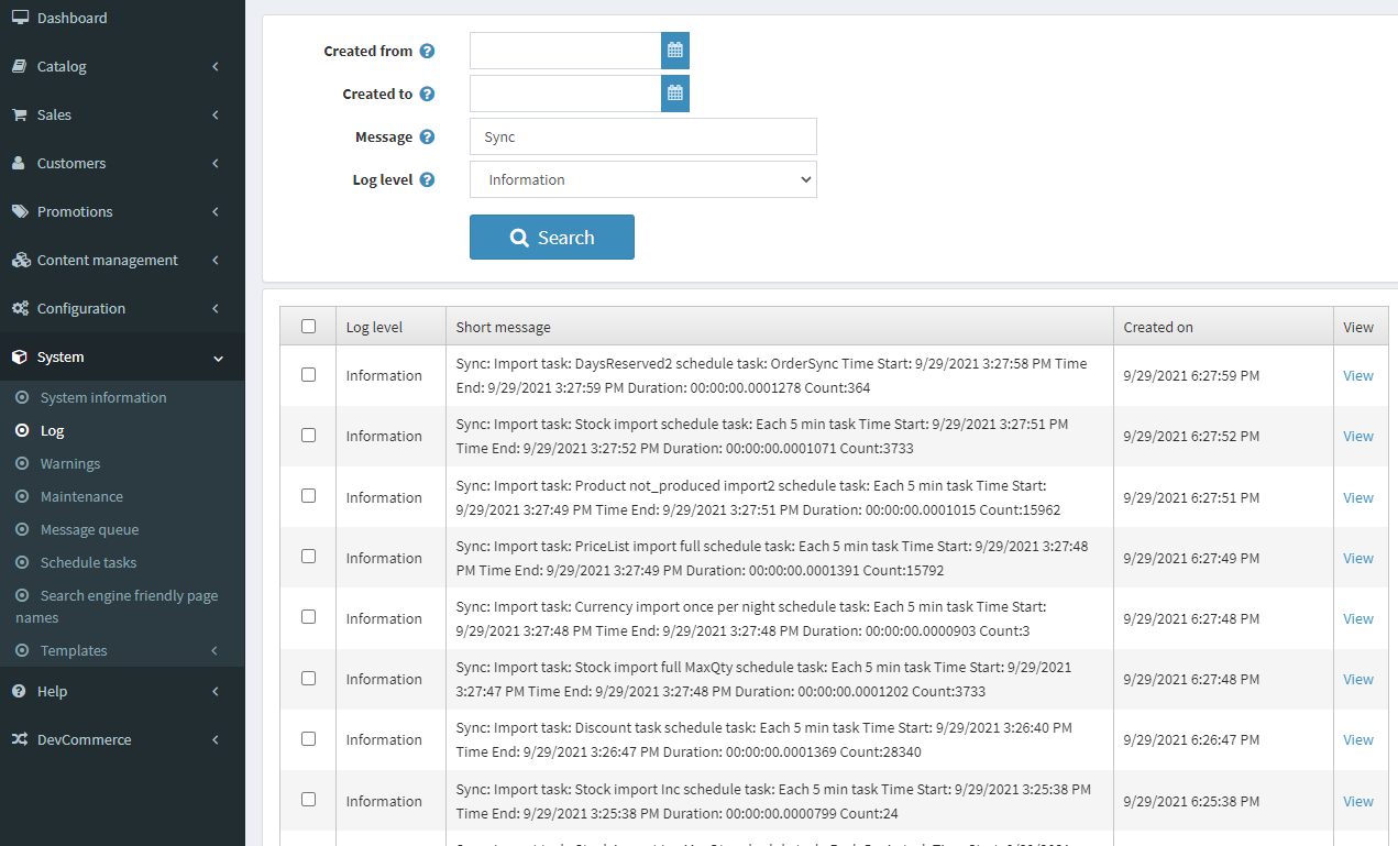 NopCommerce. Sync. Create Mapping